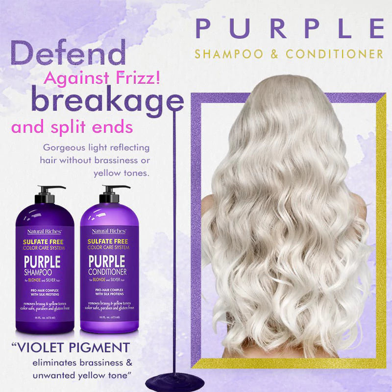 Purple Shampoo Conditioner Set | Natural Riches