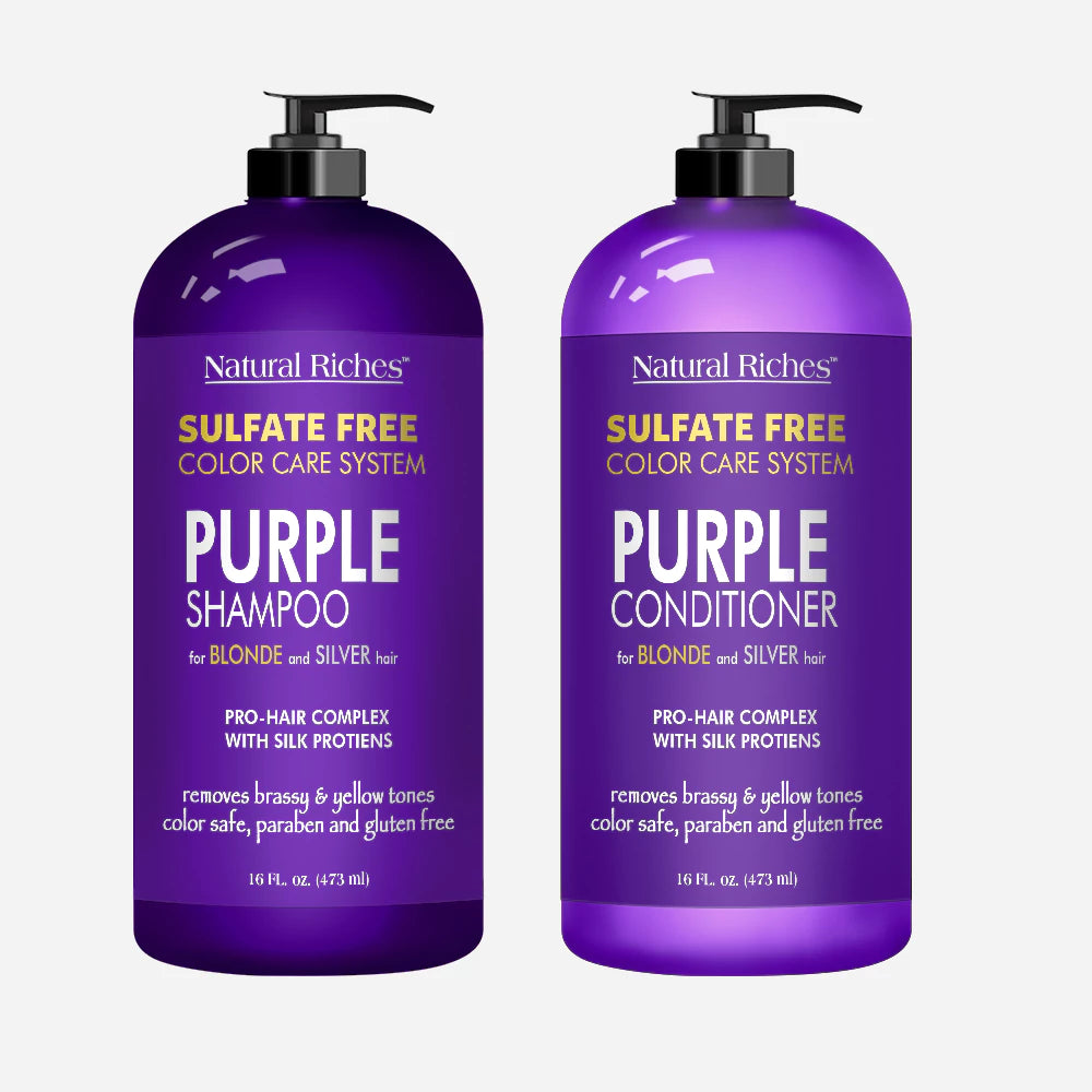 Purple shampoo and online conditioner