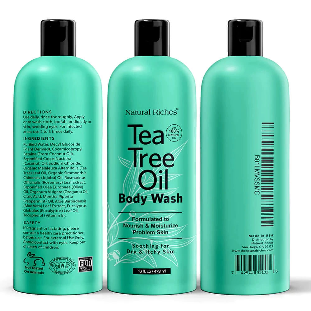 Antifungal Tea Tree Body Wash Natural Riches