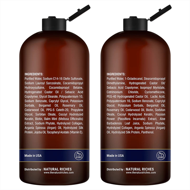 Biotin Shampoo & Conditioner set Natural Riches
